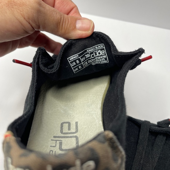 Hey Dude Wendy Jungle Black Shoes - Picture 2 of 6